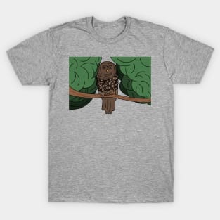 Owl on a tree branch T-Shirt